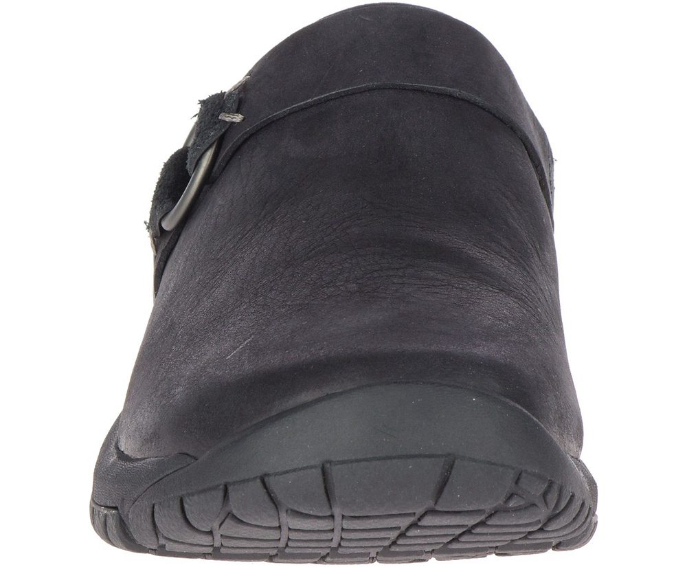 Merrell Slip Ons Damskie Czarne - Encore Slide 4 Skórzane - 814729-FAK